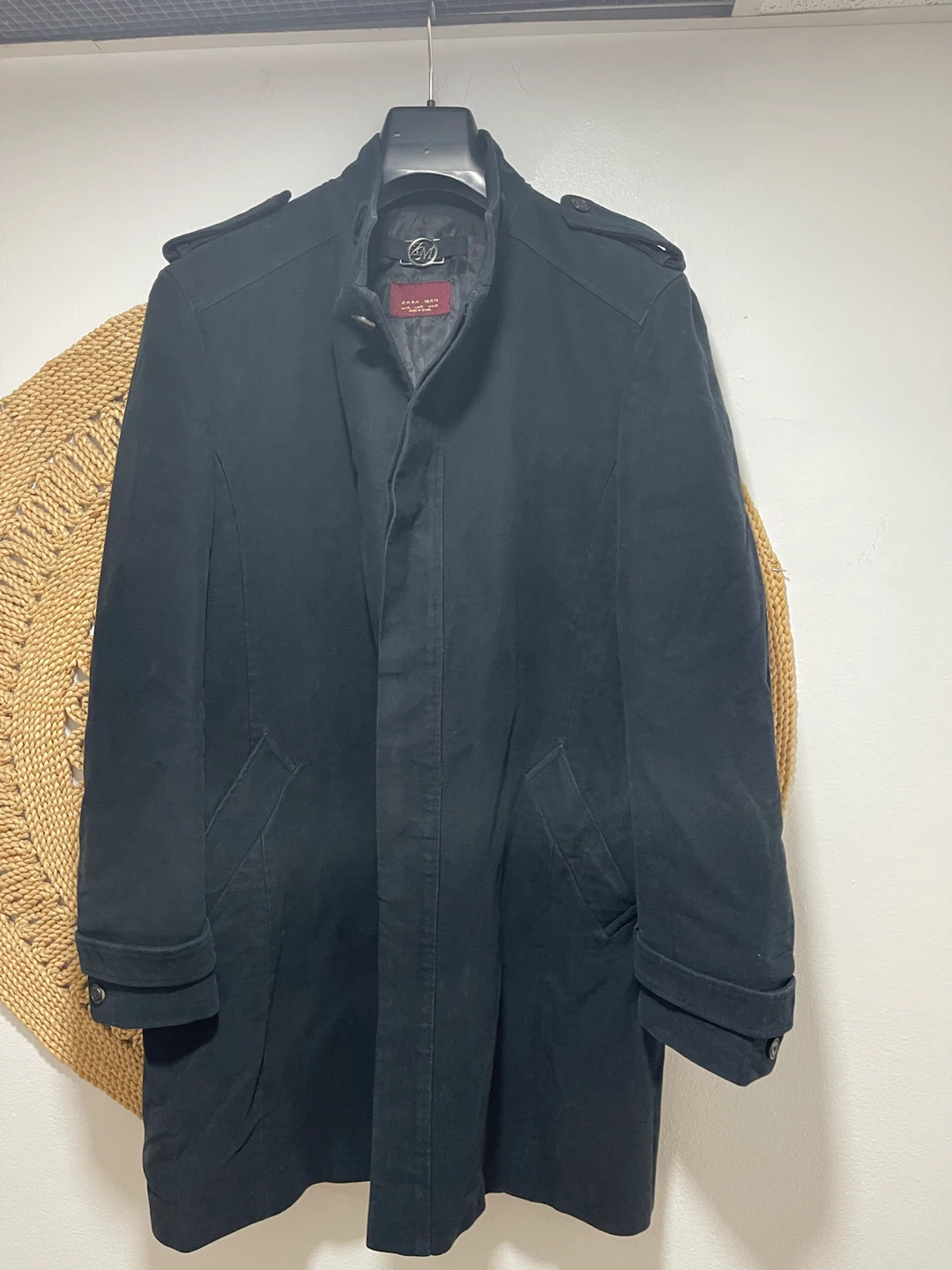 Zara Man Black Trench Coat