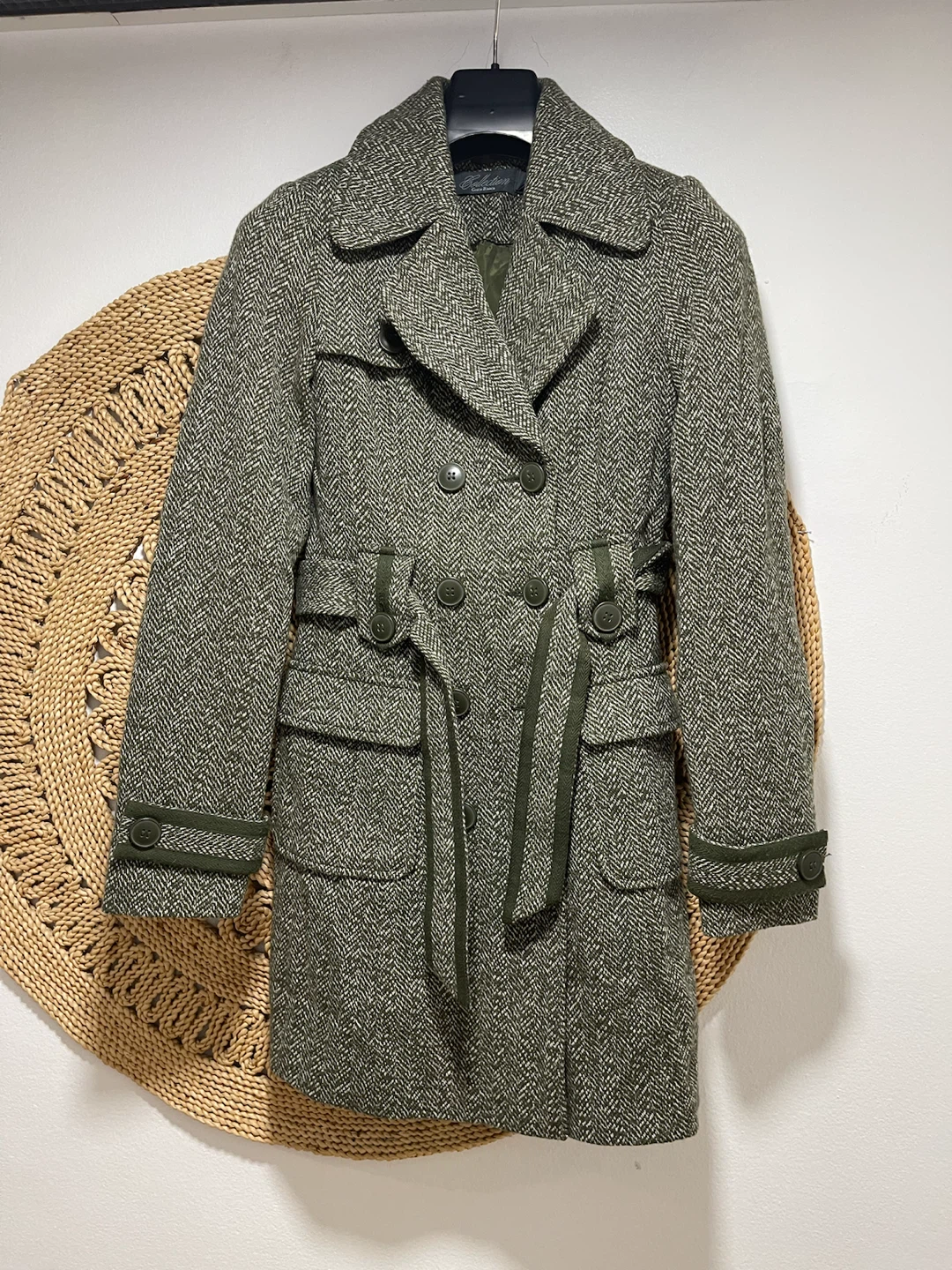 Costa Blanca Collection Tweed Coat Size 4