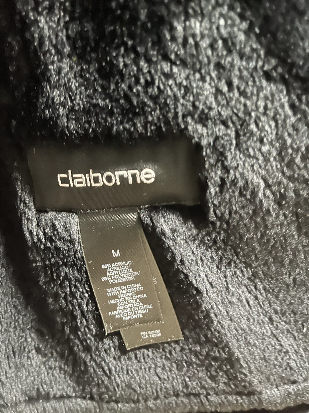 Claiborne Black Faux Suede Coat - Men's Medium - photo 3