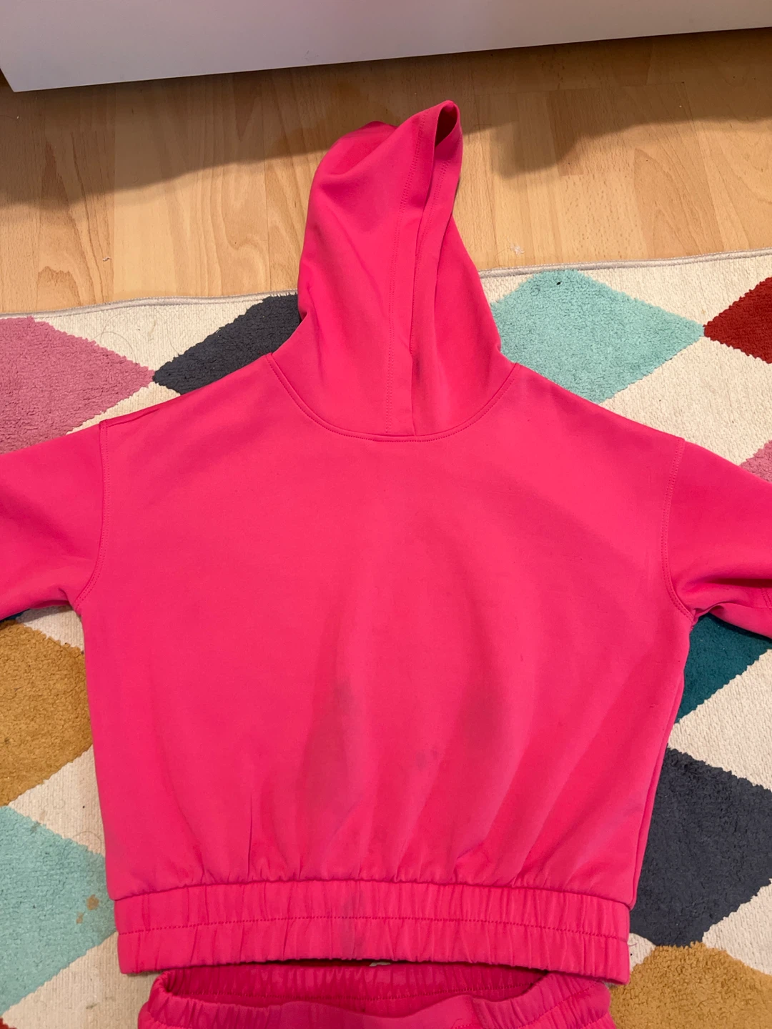 Bright Pink Hoodie and Shorts Set - photo 3