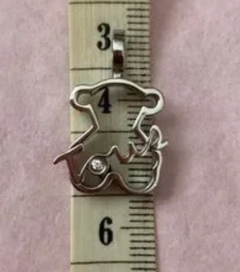 TOUS Stainless Steel Bear Pendant with Diamond - photo 3