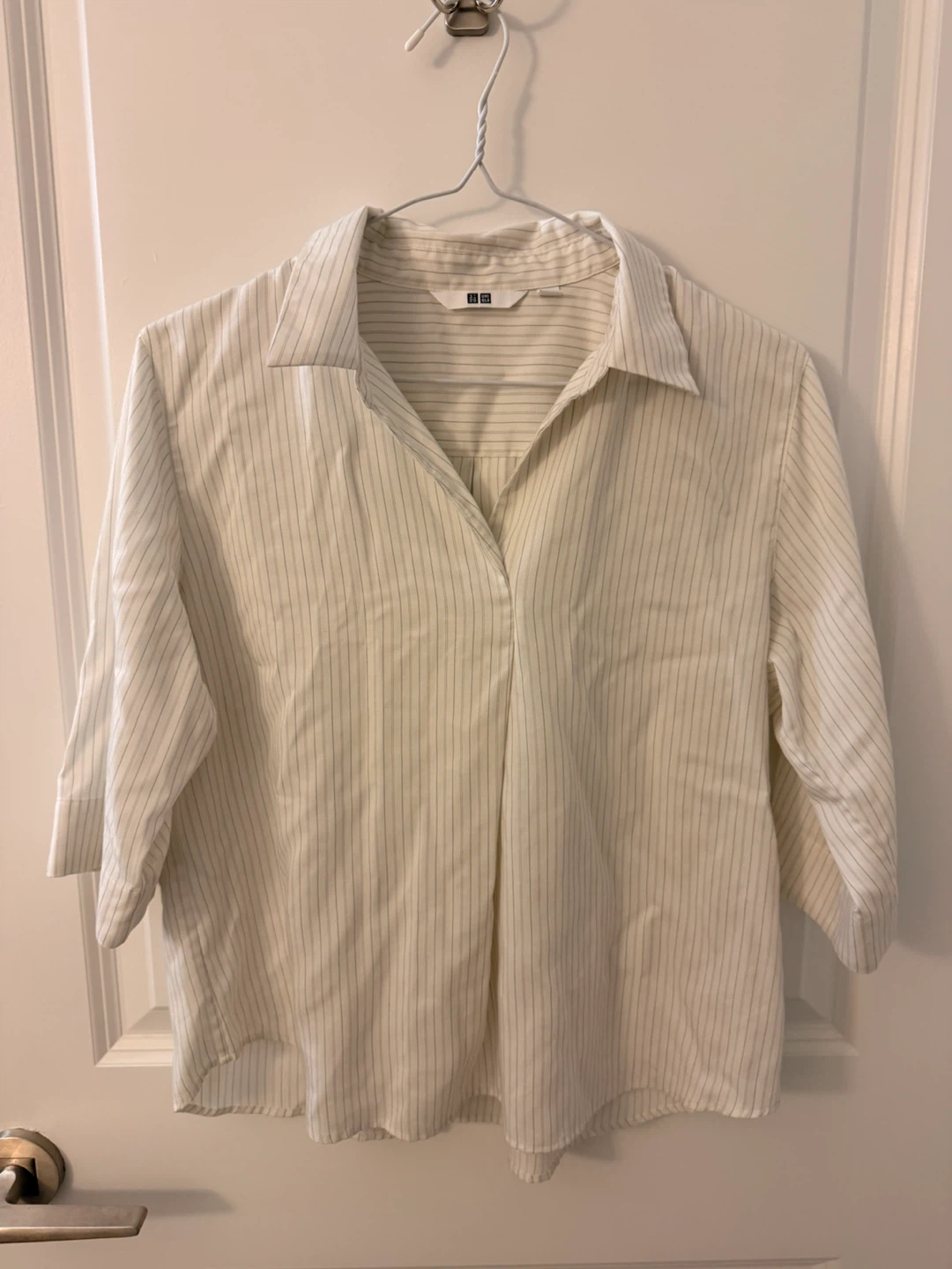 UNIQLO Striped 3/4 Sleeve Women Size Small Shirt