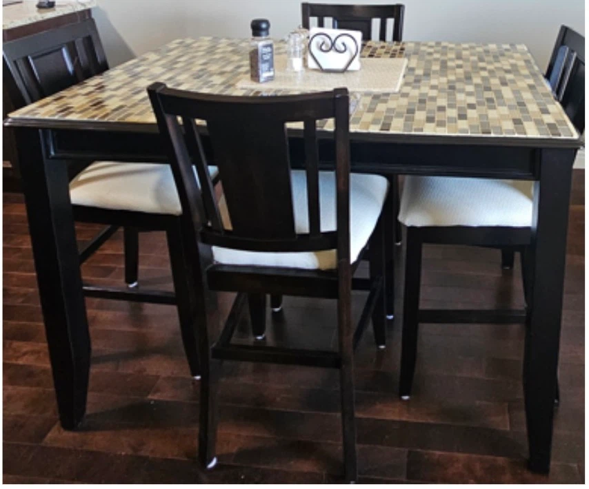 5 Piece Dining Table with 2 Bar Chairs - photo 2