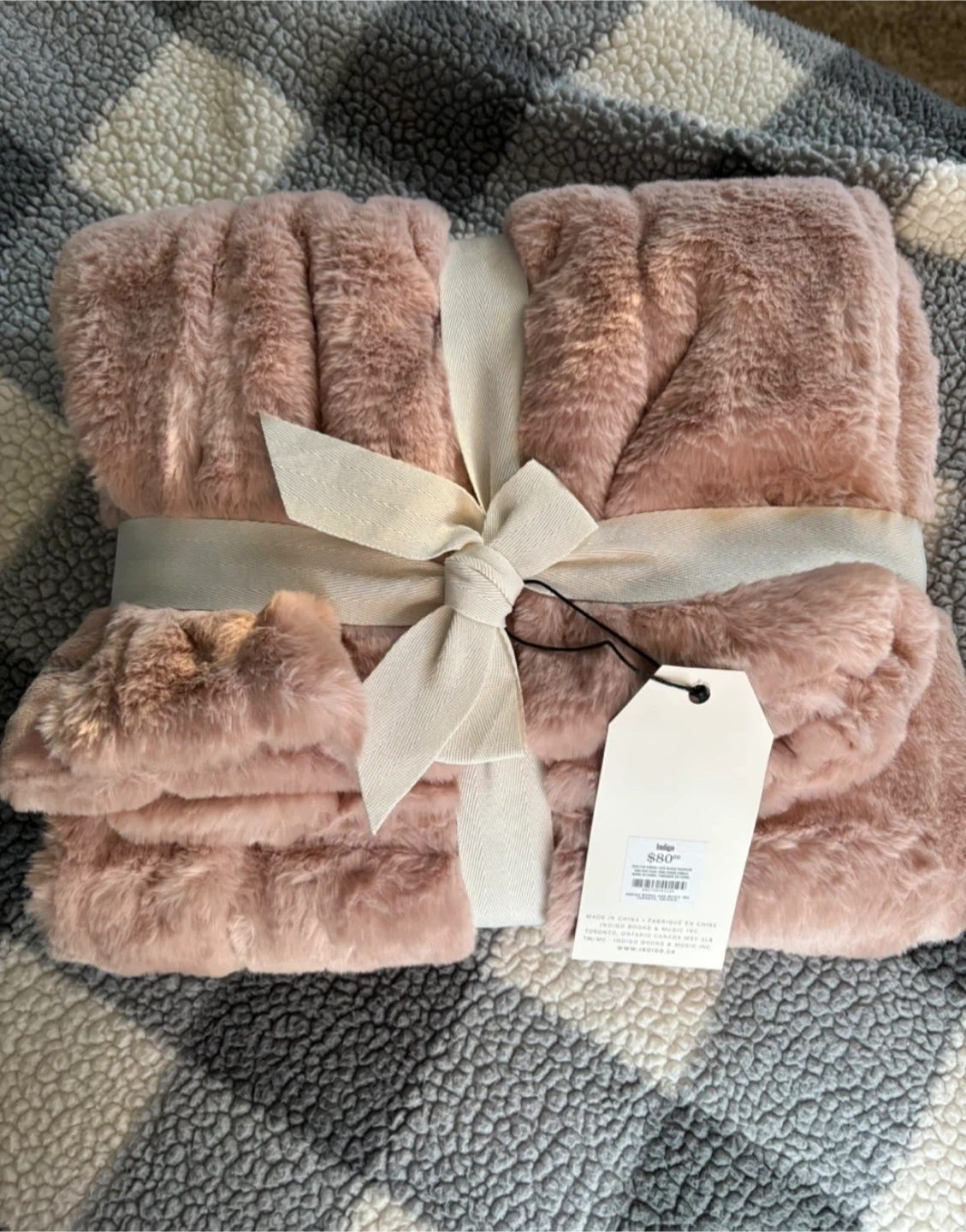 Faux Fur Throw Blanket
