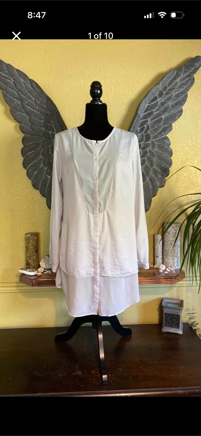 Reitmans Long Button Down Shirt