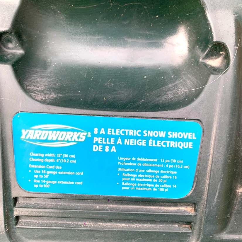 Electric Snow Shovel 8 Amp Snow Blower Walkway Driveway - photo 2