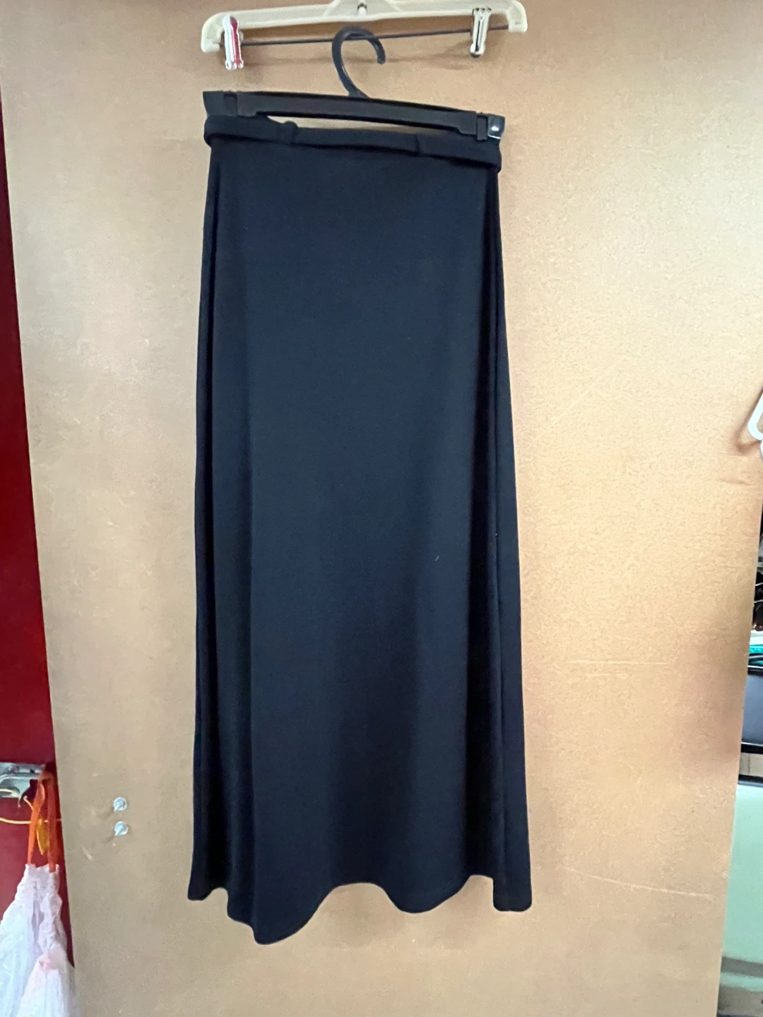 Vintage Ninety Black Midi Skirt with Belt - photo 3