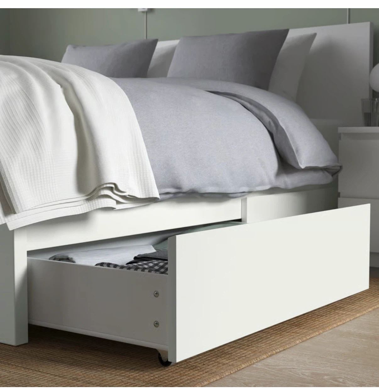 IKEA White Underbed Drawers (2-pack)