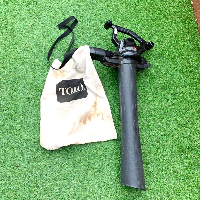 Electric Leaf Vacuum Rake Yard Cleanup Collection Bag Rake Vac