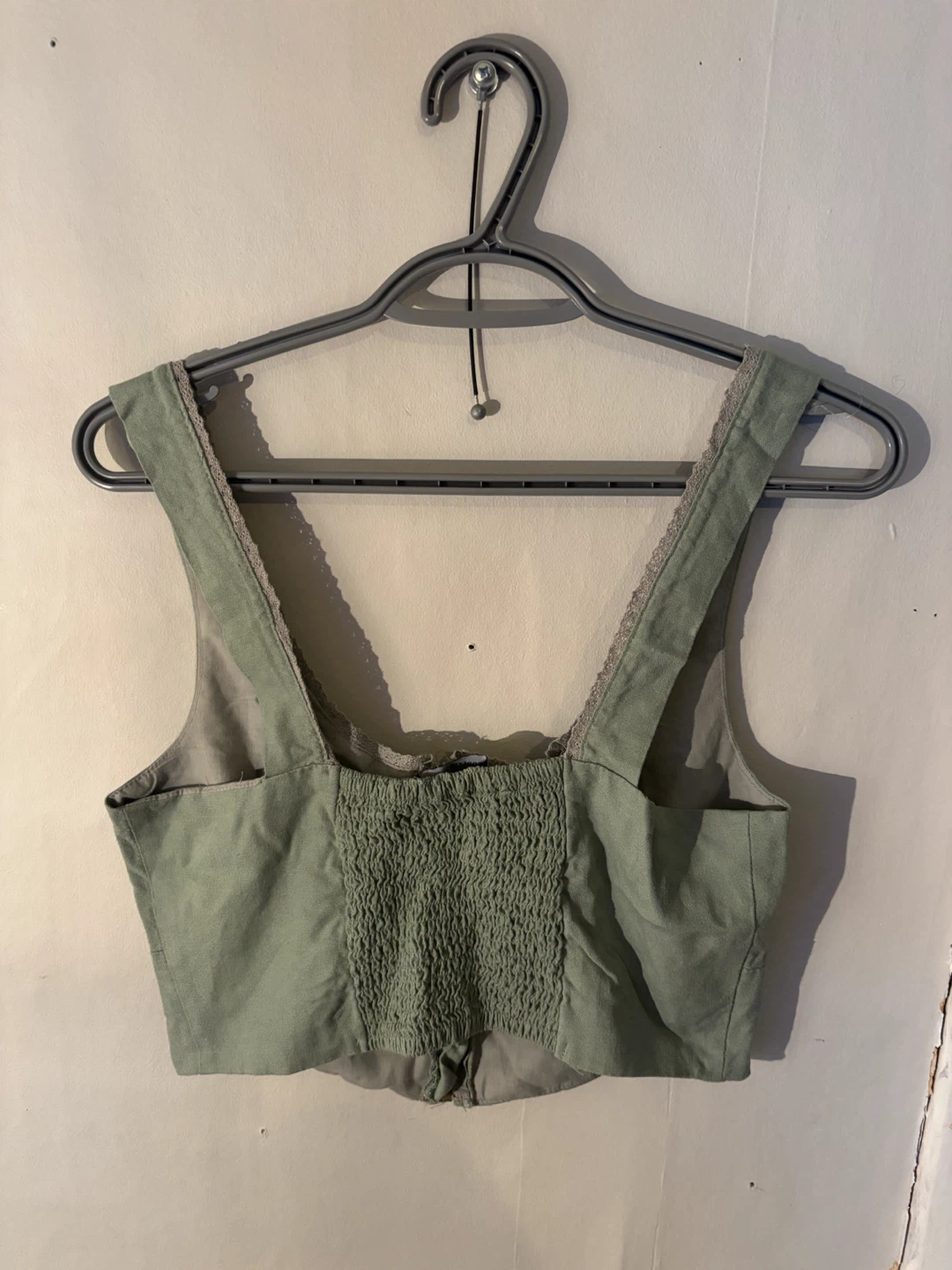 Forever 21 Green Lace Trim Crop Top - photo 2