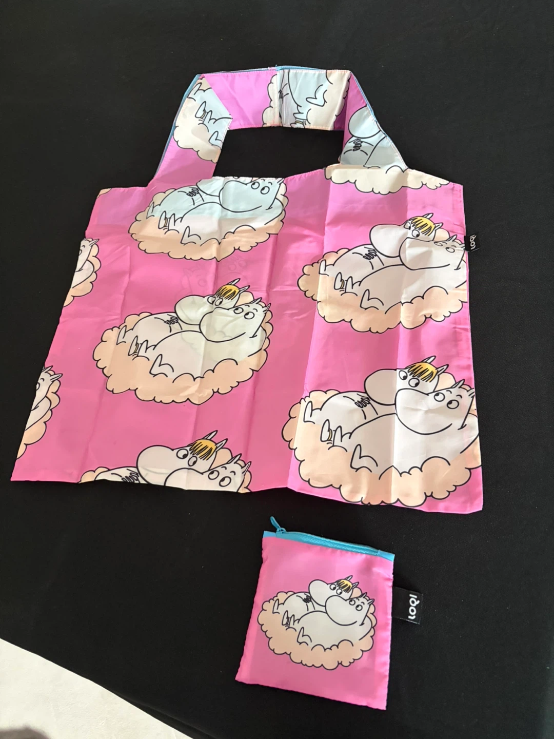 Brand new never used Moomin Pink Foldable Shopping Bag