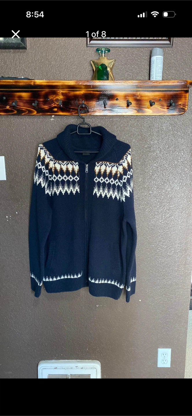 Far West Knit Zip Up Jacket