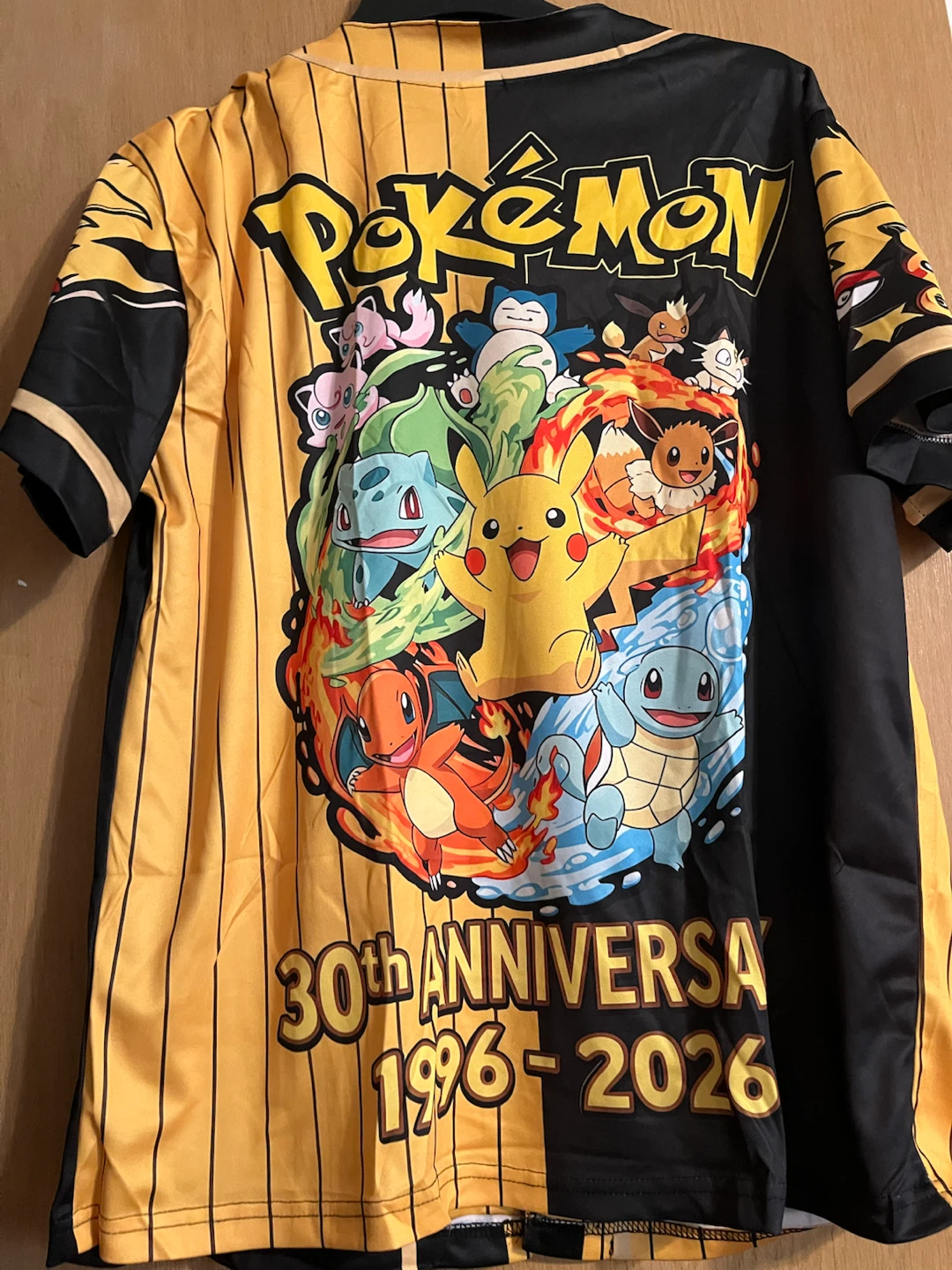 Pokemon 30th Anniversary Baseball Jersey