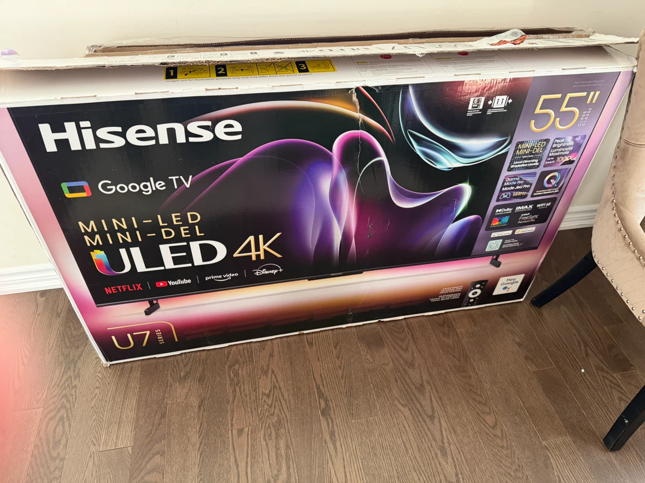 Hisense 55” U7 Series was Mini-LED 4K Smart Google TV - photo 3