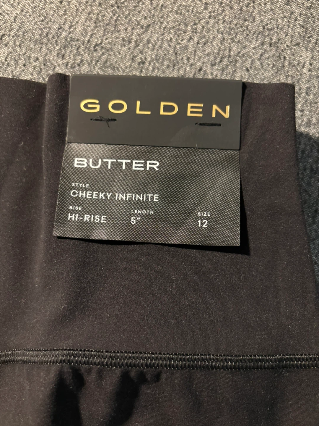Golden Butter Cheeky Infinite Hi-Rise Shorts Black Size 12 - photo 2