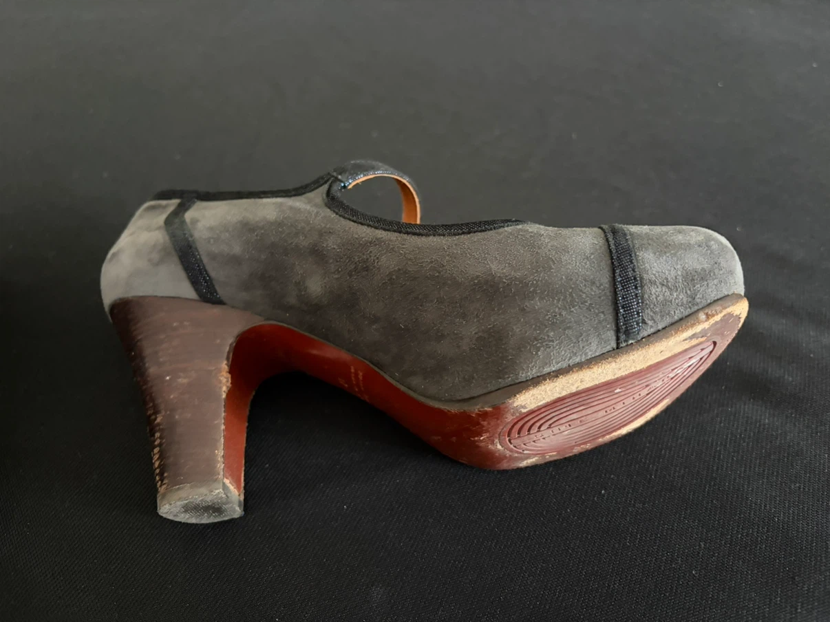 Chie Mihara Mary Jane Heels - Grey Suede - photo 4
