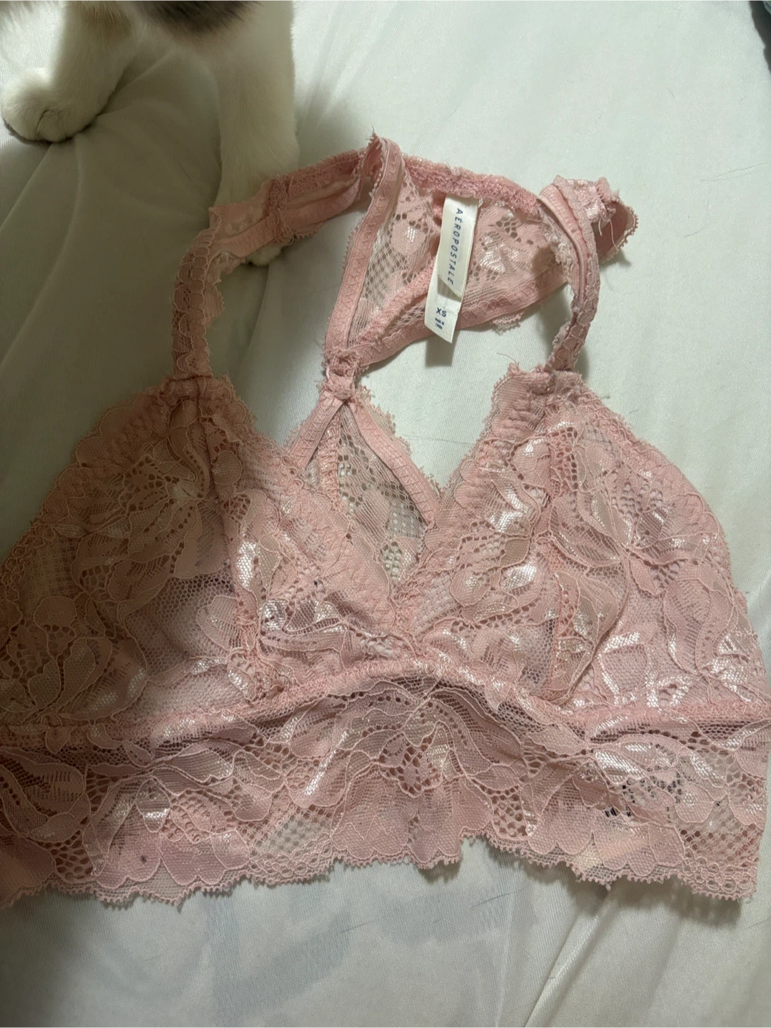 Aéropostale Pink Lace Bralette - XS