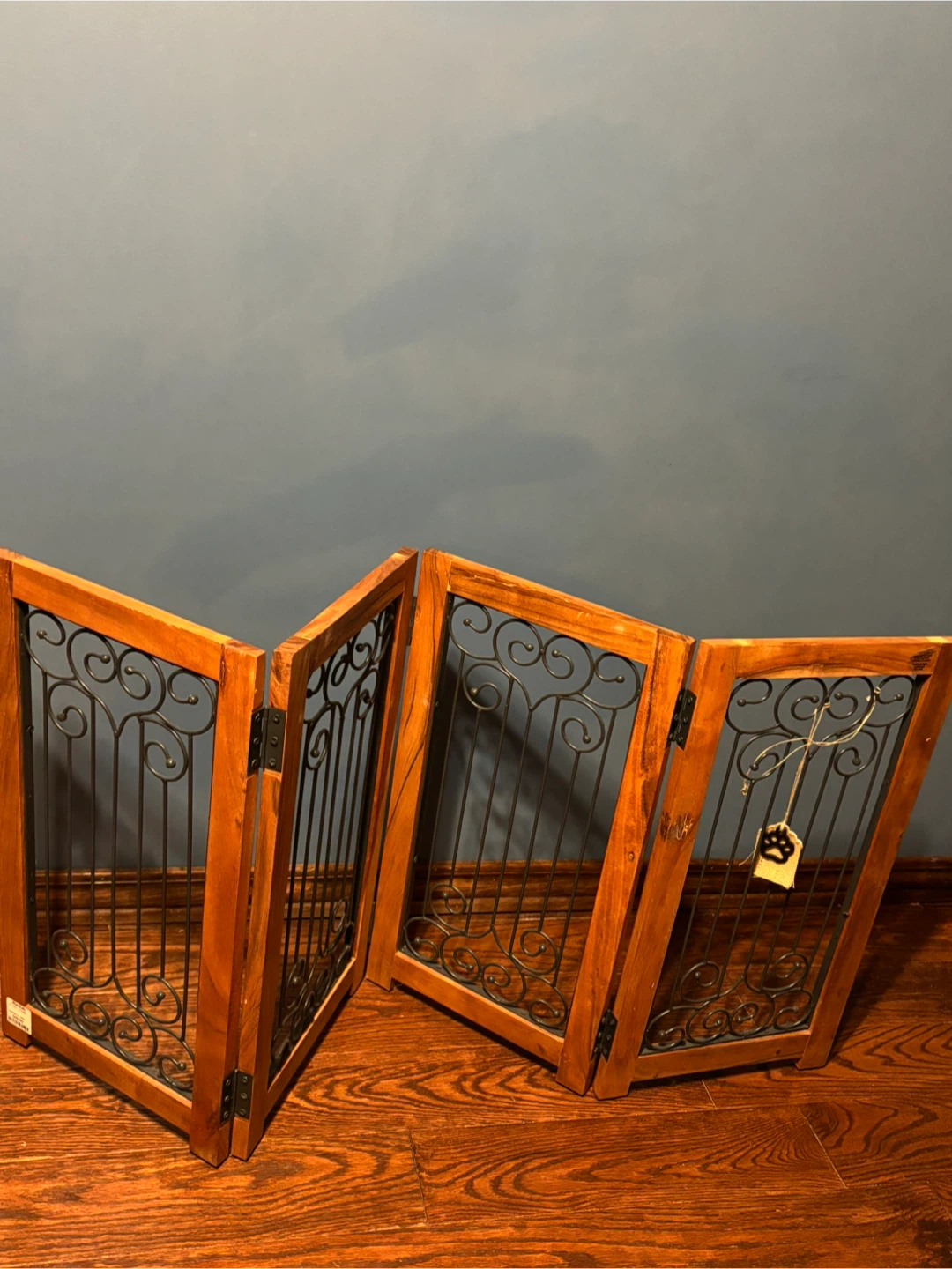 Marshall's Wood and Metal Folding Screen
