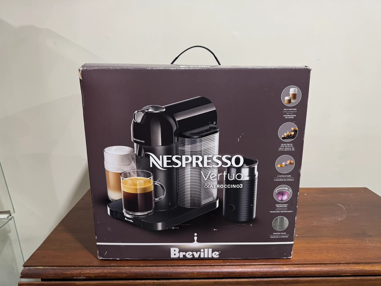 Breville Nespresso Vertuo & Aeroccino 3 Coffee Maker
