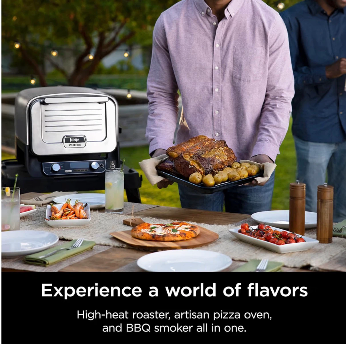 Ninja Woodfire 8-in-1 Outdoor Oven, Pizza Oven, Smoker - photo 4