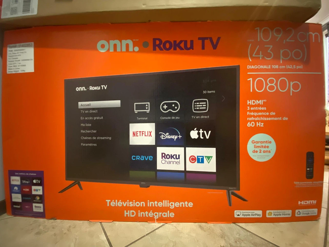 Onn. Roku TV 43" FHD Smart TV