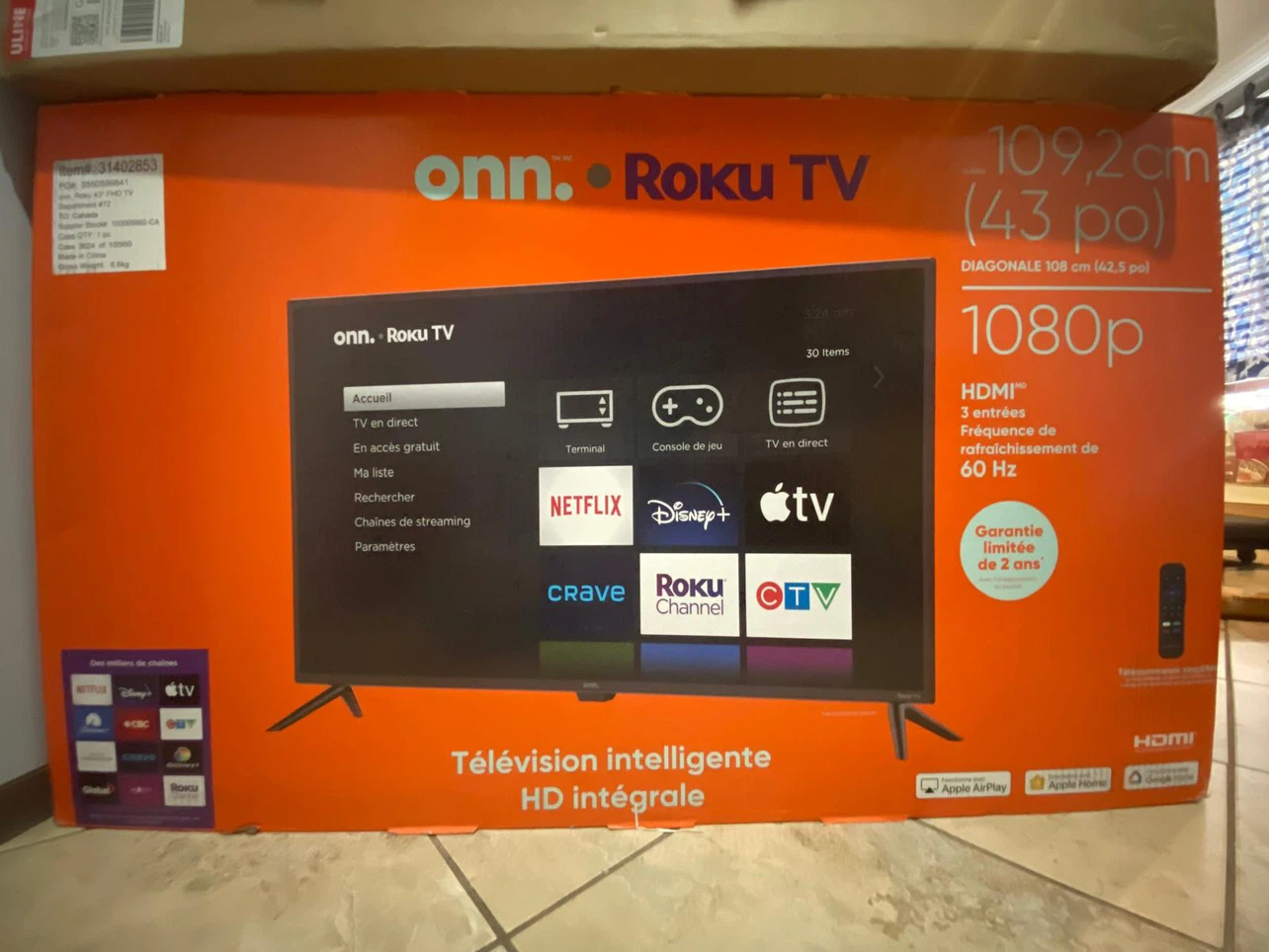 Onn. Roku TV 43" FHD Smart TV - photo 2