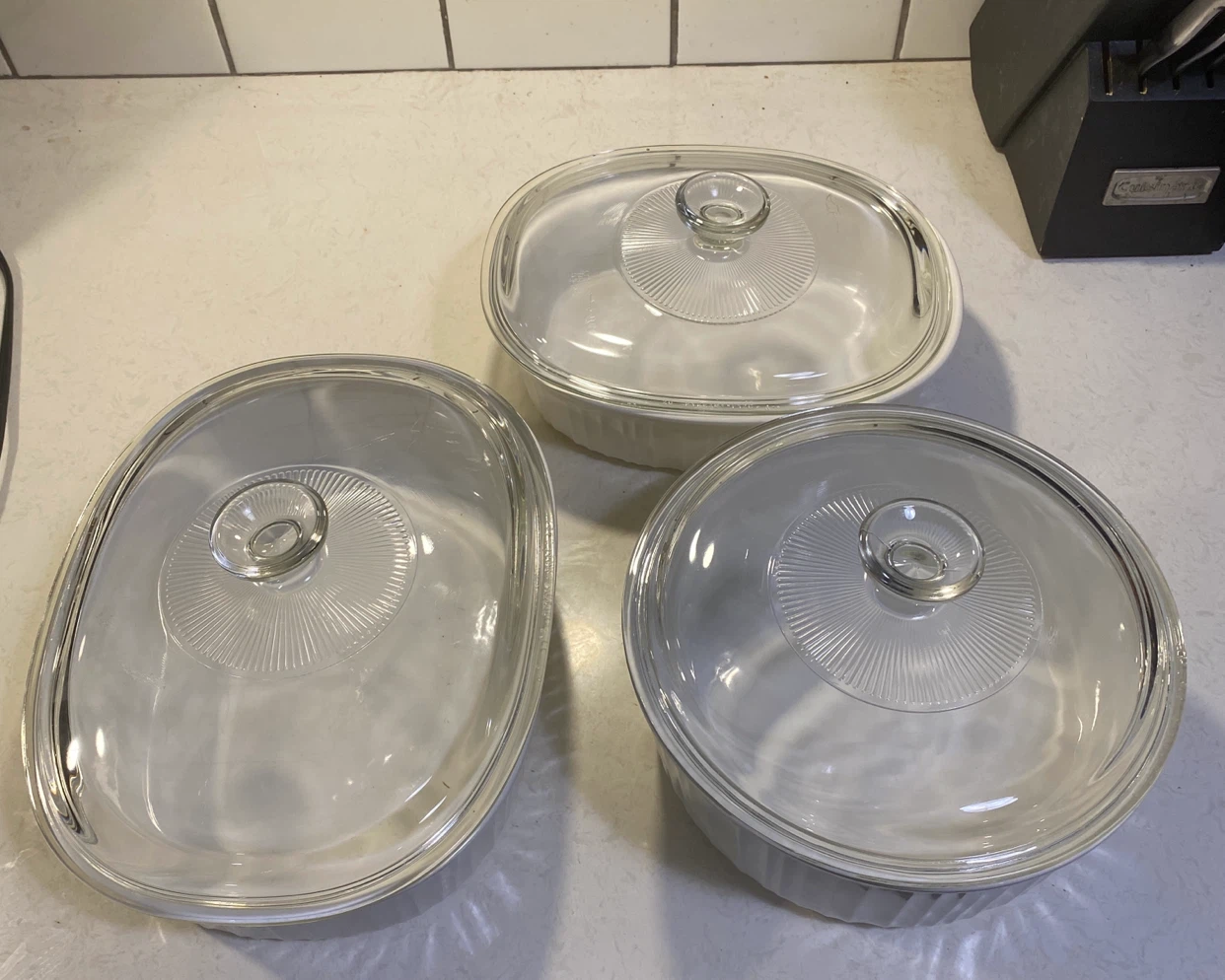 CorningWare French White Casserole Set