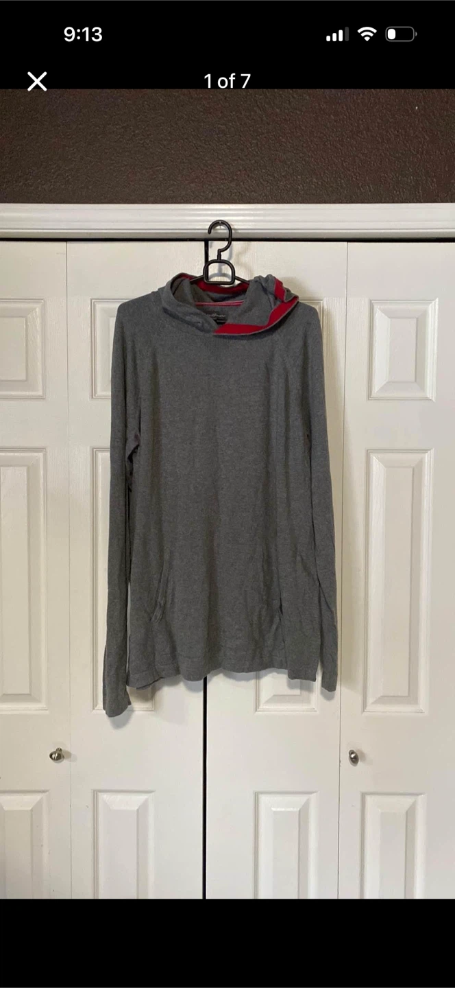 Eddie Bauer Pull Over Sweater With Cashmere