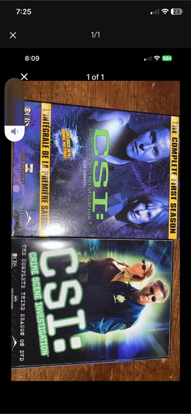 CSI Crime Scene Investigation Season 1 and 3 DVD Sets