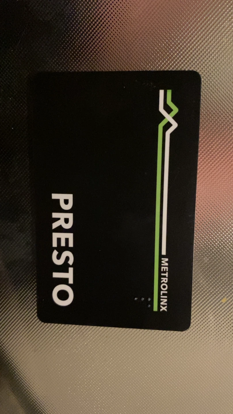 PRESTO Card has money on it need gone has 39$ on it - photo 2