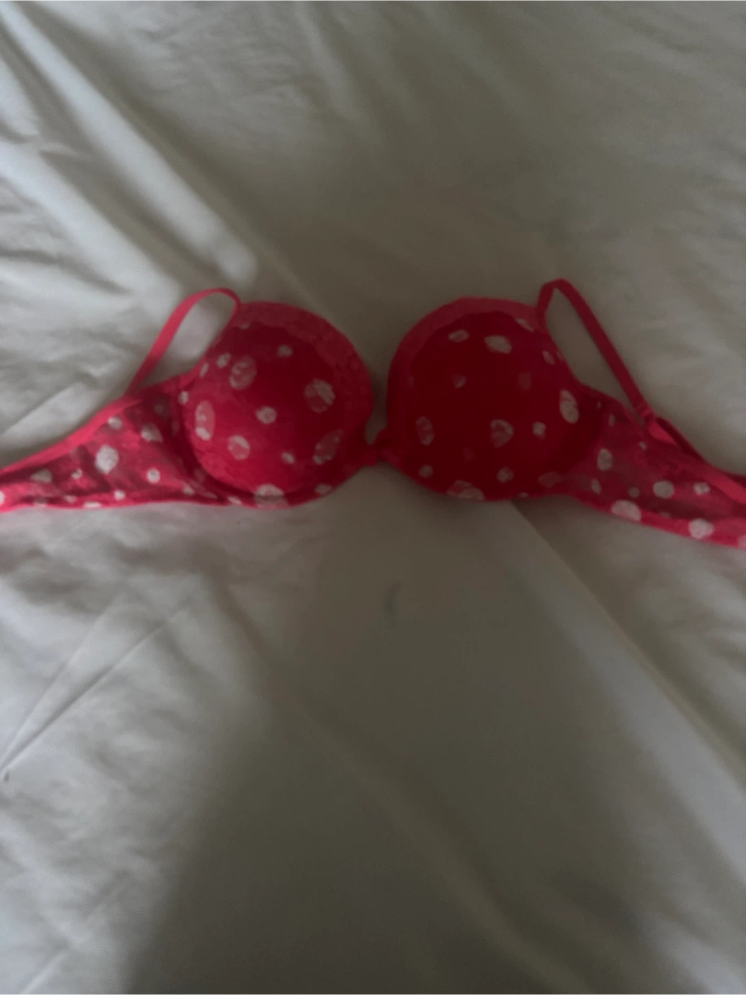 La Senza Pink Polka Dot Bra