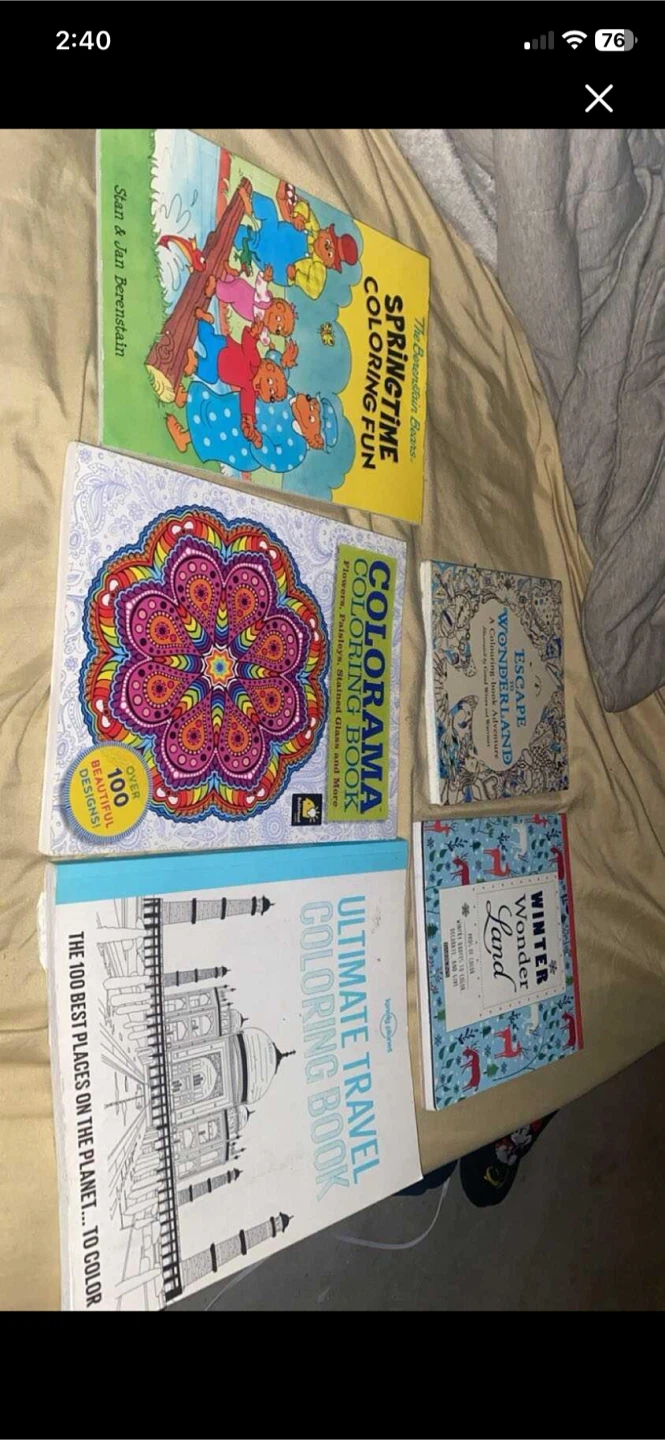 Set of 5 Coloring Books