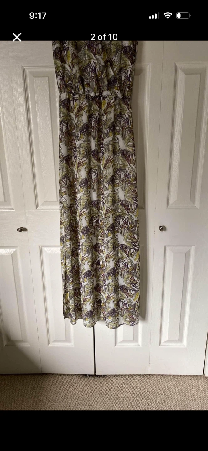 Dynamite Floral and Parrot Maxi Dress With Side Slits - photo 2