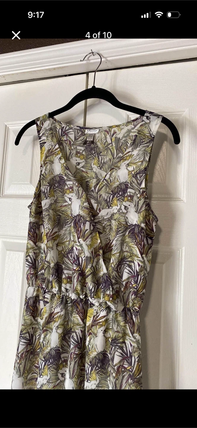 Dynamite Floral and Parrot Maxi Dress With Side Slits - photo 5