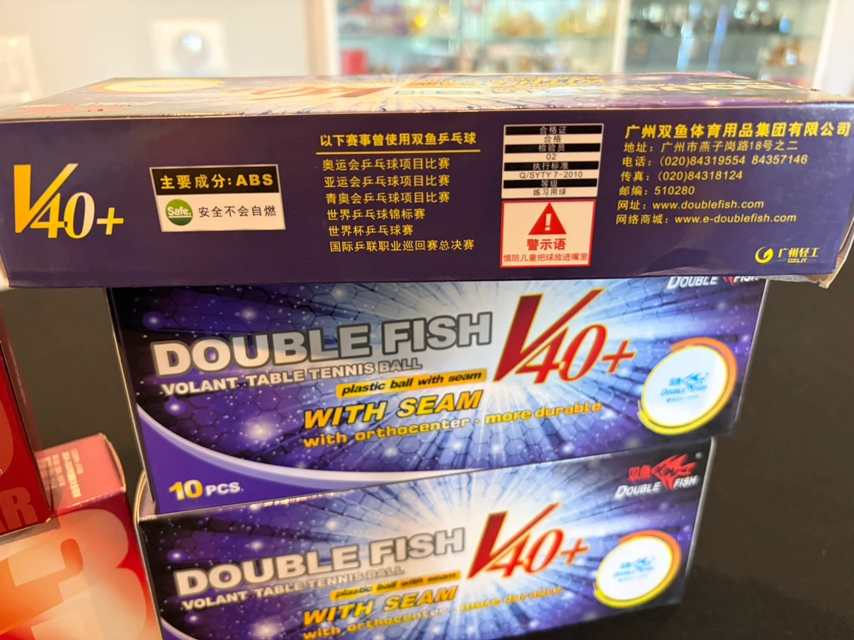 Double Fish V40+ Table Tennis Balls