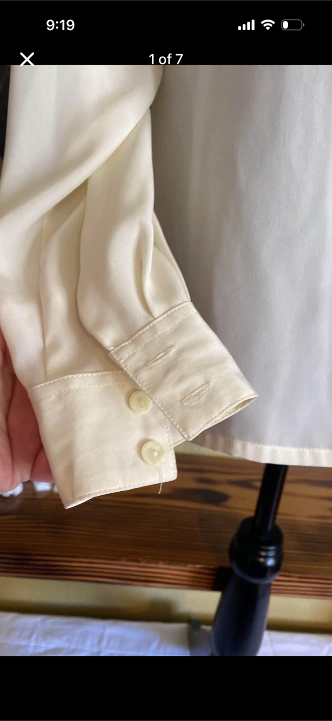Como Vintage Button Down Blouse Shirt Top - photo 2