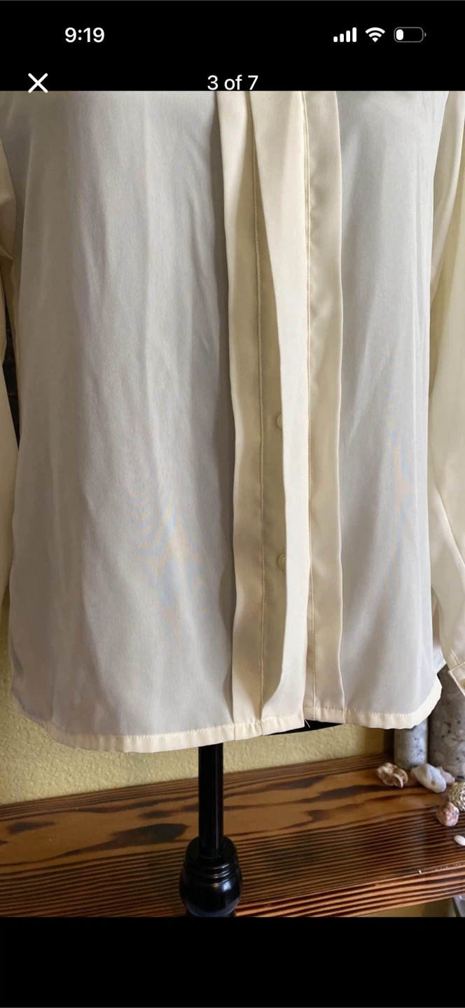 Como Vintage Button Down Blouse Shirt Top - photo 3