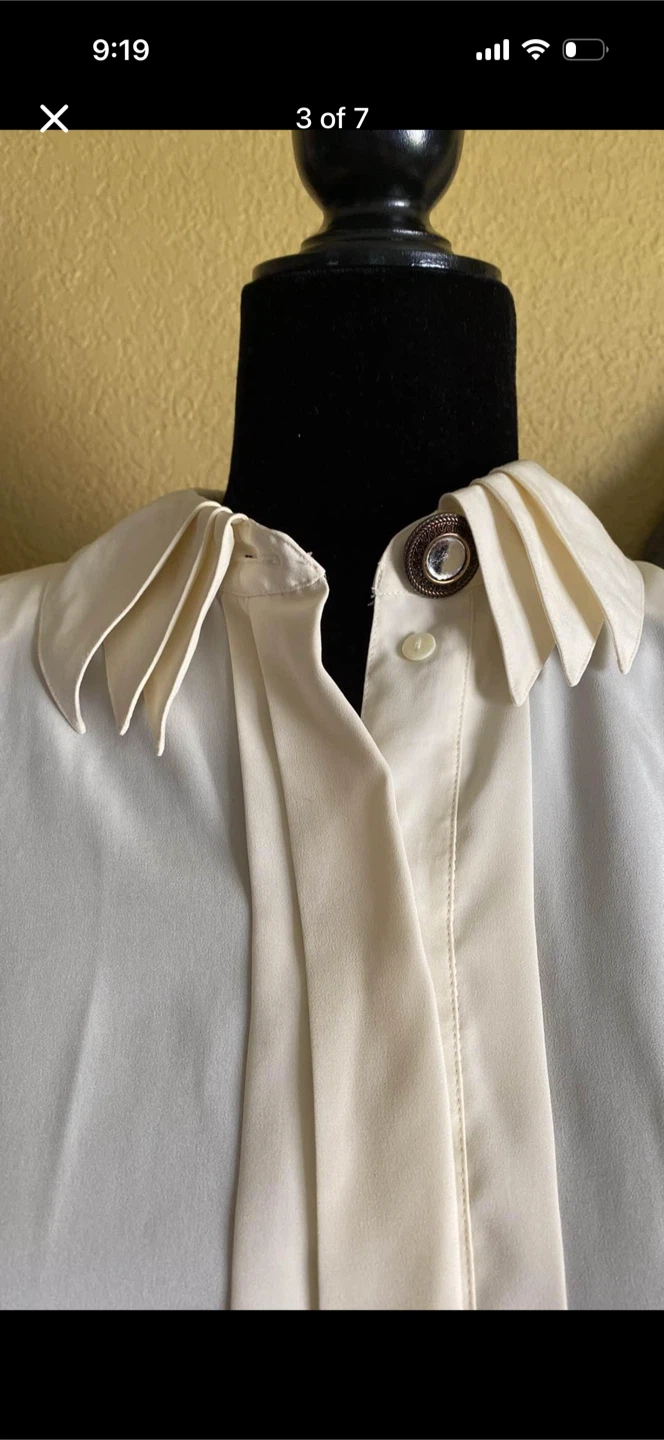 Como Vintage Button Down Blouse Shirt Top - photo 4