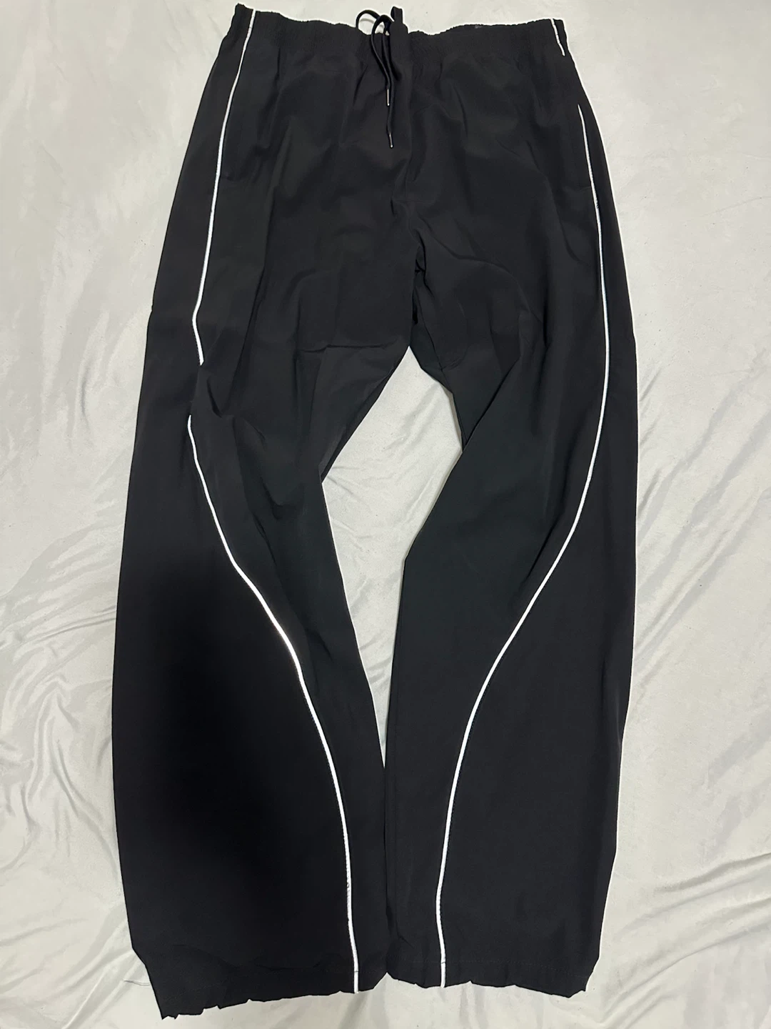 H&M Black Relaxed Fit Track Pants - Large