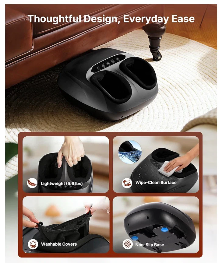 KNQZE Shiatsu Foot Massager with Heat - photo 4