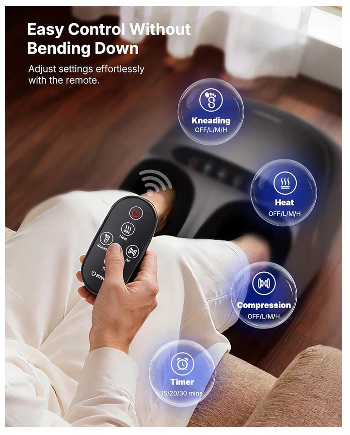KNQZE Shiatsu Foot Massager with Heat - photo 5
