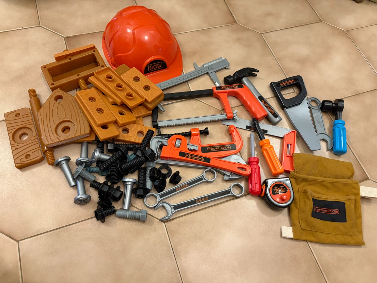 BLACK+DECKER Toy Tool Set with Hat