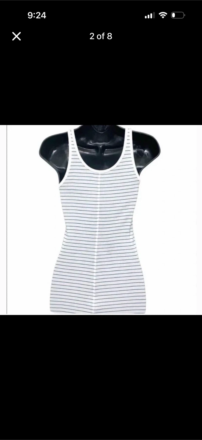 Vince Favourite Rib Racerback Tank Top - photo 2