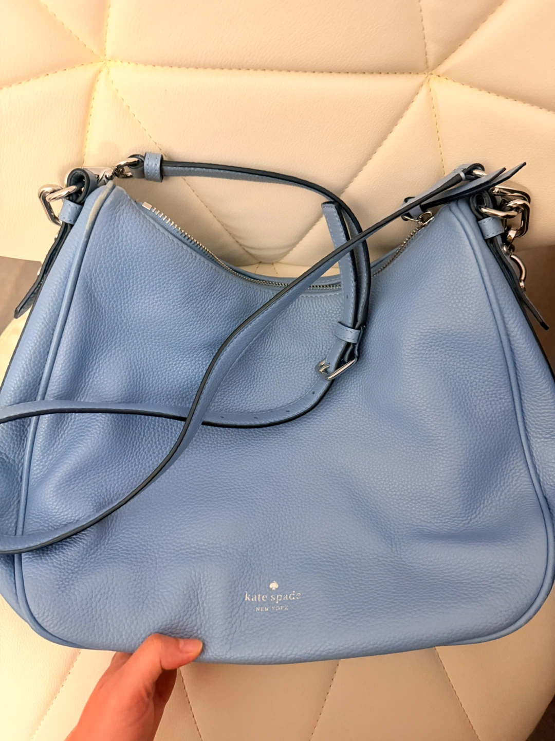 Kate Spade New York Blue Leather Shoulder Bag