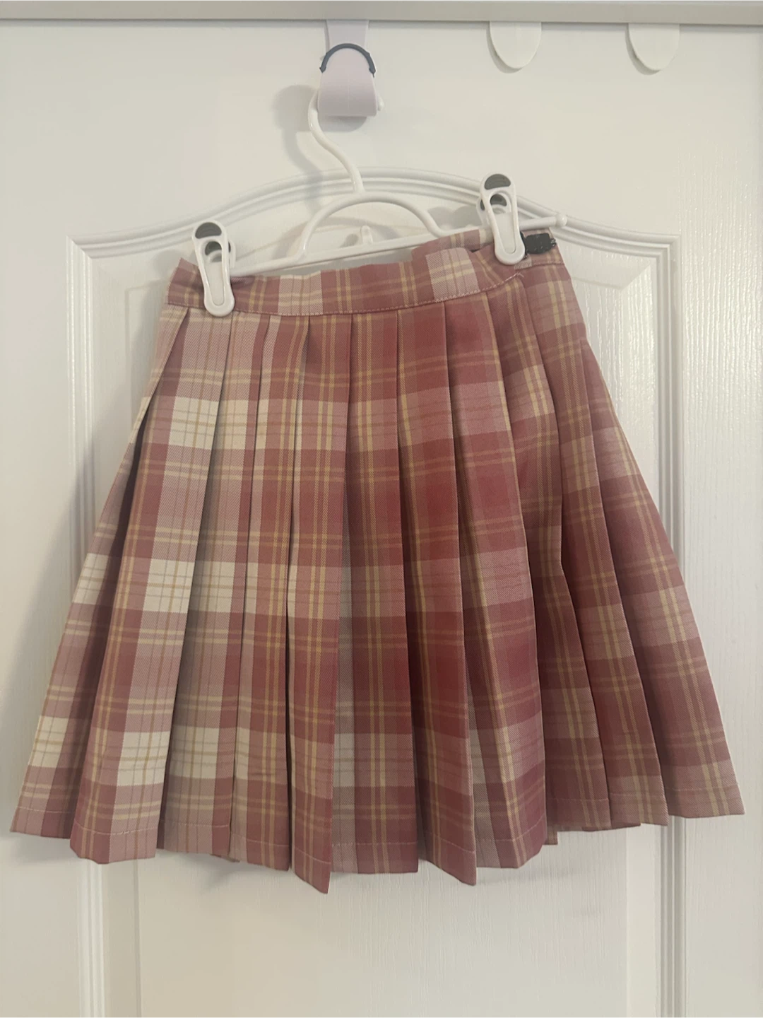 Pink Plaid Pleated Mini Skirt - photo 2