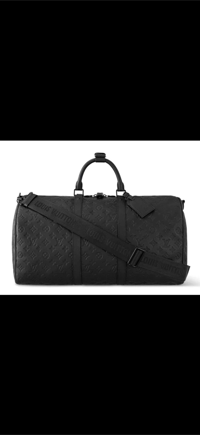 Louis Vuitton Keepall Bandoulière 50 Black Duffle Bag - photo 5