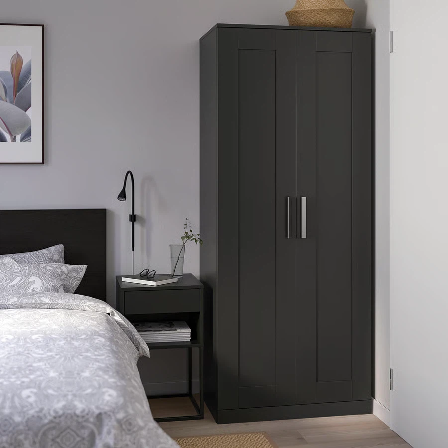 IKEA BRIMNES Wardrobe with 2 doors - Black