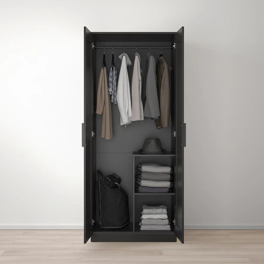 IKEA BRIMNES Wardrobe with 2 doors - Black - photo 3