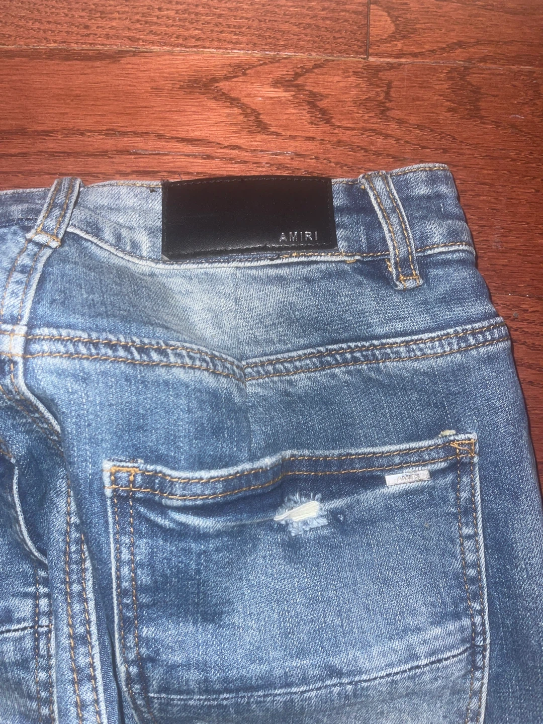Amiri jeans red and bule - photo 3