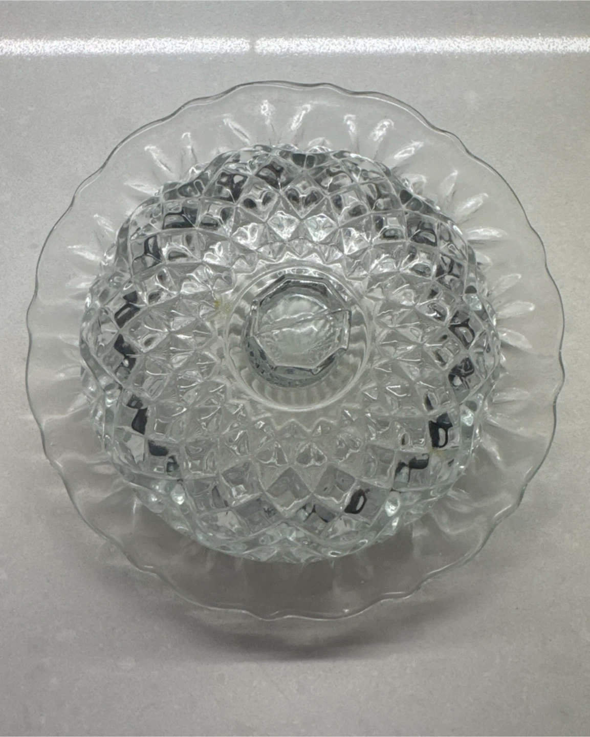 2 Crystal Candy Jars with Lid